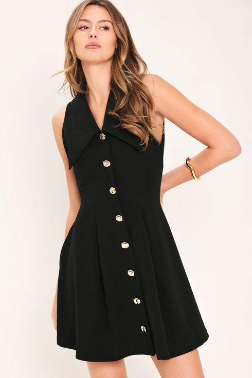 fifth-avenue-black-woven-mini-dress-flying-tomato-sophias-style-4