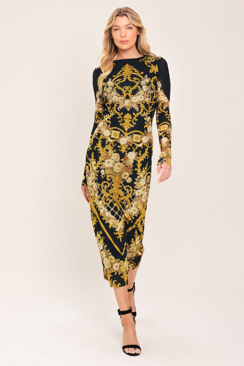 baroque-rose-power-mesh-midi-dress-flying-tomato-sophias-style-3