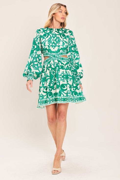emerald-fresco-woven-mini-dress-flying-tomato-sophias-style-5