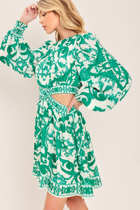 emerald-fresco-woven-mini-dress-flying-tomato-sophias-style-4