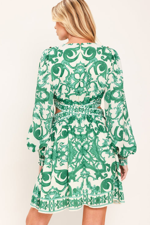emerald-fresco-woven-mini-dress-flying-tomato-sophias-style-2