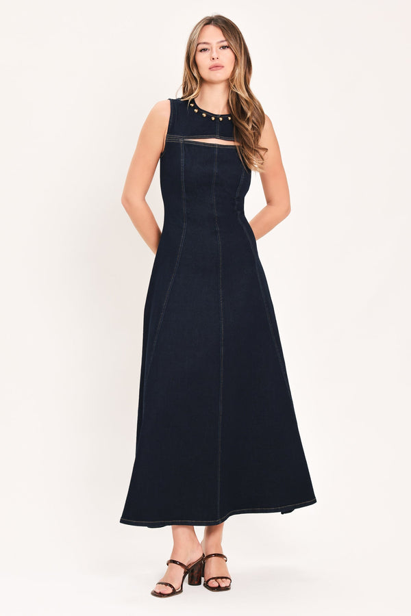 midnight-golden-secret-denim-maxi-dress-flying-tomato-sophias-styleDRESSES-1