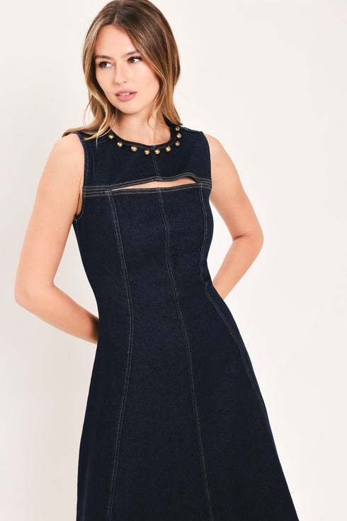 midnight-golden-secret-denim-maxi-dress-flying-tomato-sophias-style-2