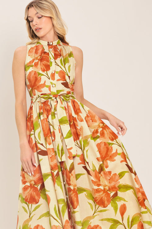 apricot-sunset-woven-midi-dress-1-flying-tomato-sophias-style-2