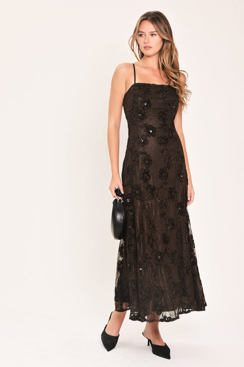 golden-hour-brown-textured-strappy-ankle-dress-flying-tomato-sophias-style-6