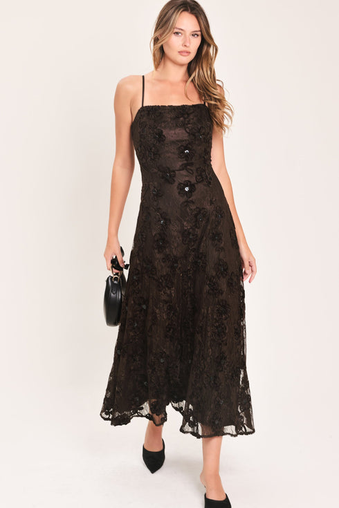 golden-hour-brown-textured-strappy-ankle-dress-flying-tomato-sophias-styleDRESSES-1
