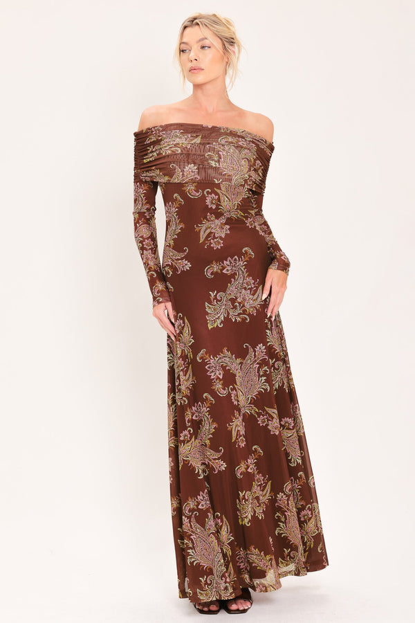 burnt-sienna-serenade-power-mesh-maxi-maxi-dress-flying-tomato-sophias-styleDRESSES-1
