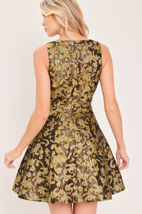 antique-golden-swirl-woven-mini-dress-flying-tomato-sophias-style-6