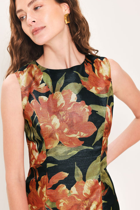 starry-noir-black-metallic-textured-column-dress-flying-tomato-sophias-style-3