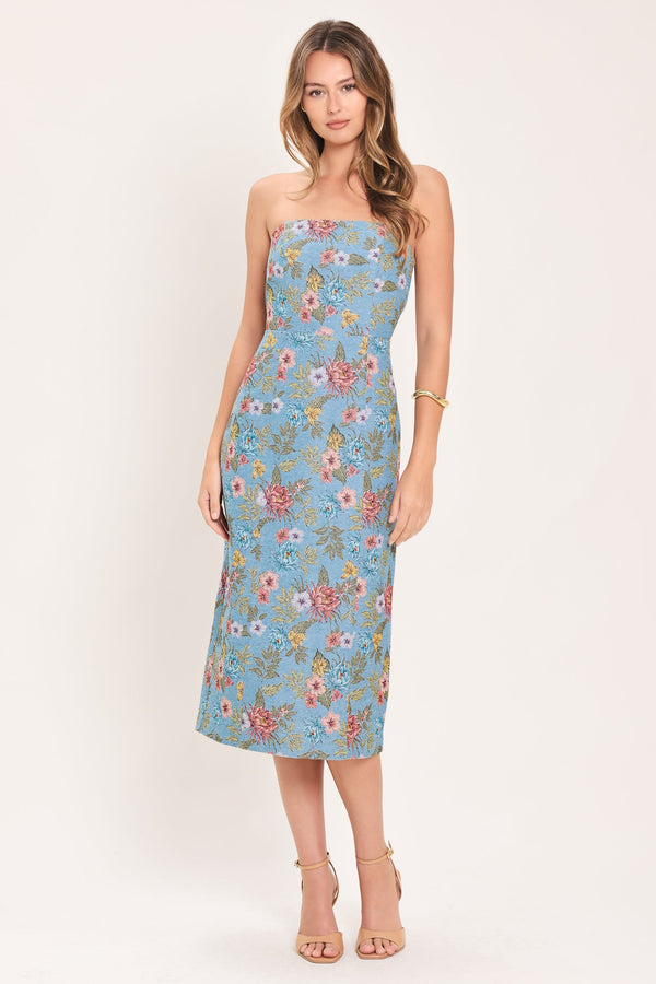 celestial-garden-jacquard-woven-tube-dress-flying-tomato-sophias-styleDRESSES-1