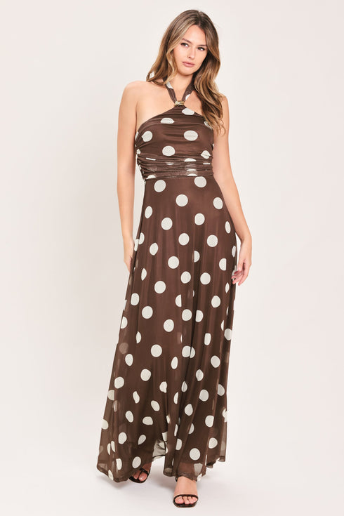 polka-kisses-halter-power-mesh-maxi-dress-flying-tomato-sophias-style-3
