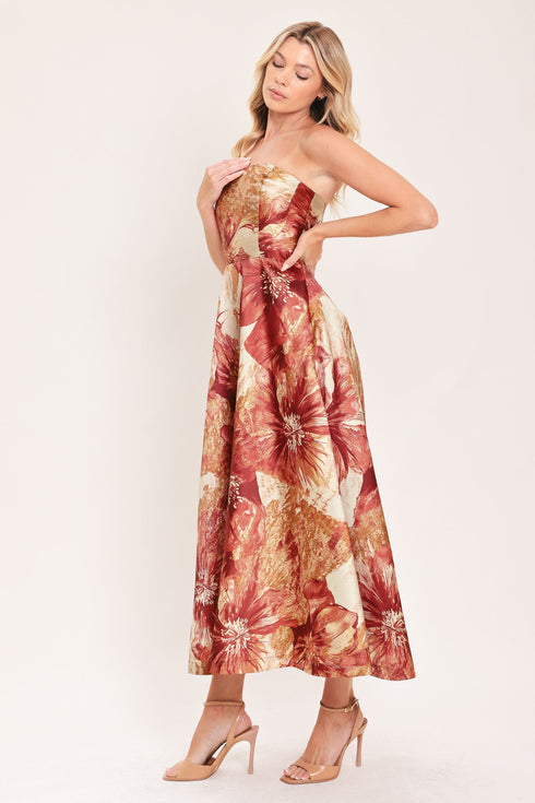 cinnamon-flora-drift-woven-midi-dress-flying-tomato-sophias-style-4