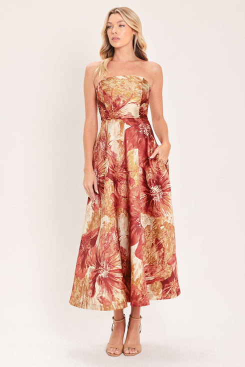 cinnamon-flora-drift-woven-midi-dress-flying-tomato-sophias-style-5