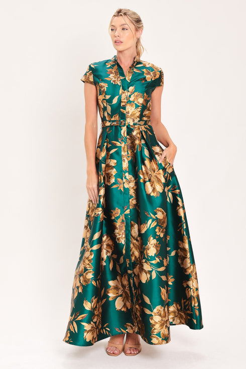emerald-golden-bloom-woven-maxi-dress-flying-tomato-sophias-styleDRESSES-1