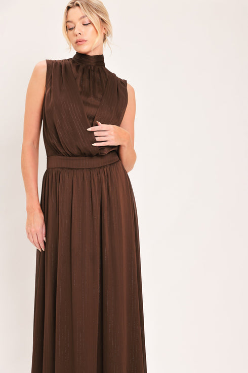 espresso-gathered-glow-woven-maxi-dress-flying-tomato-sophias-style-5