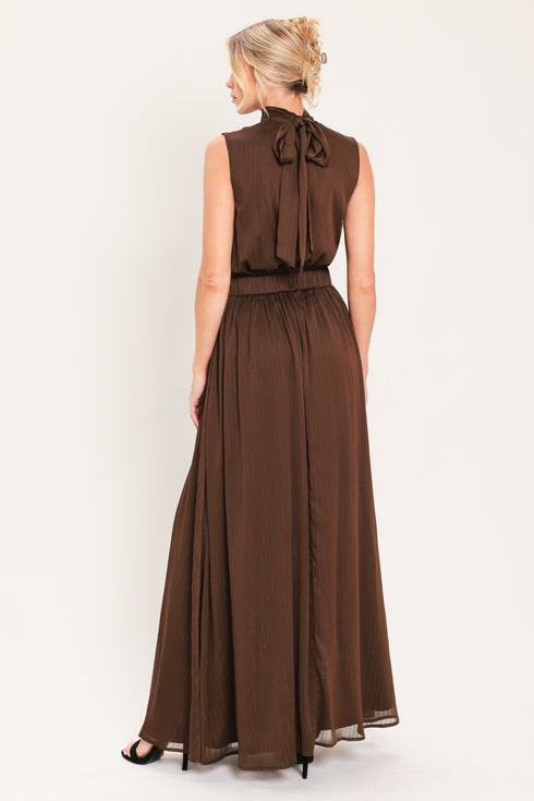 espresso-gathered-glow-woven-maxi-dress-flying-tomato-sophias-style-6