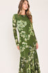 enchanted-grove-moss-green-printed-mesh-ankle-dress-flying-tomato-sophias-style-6