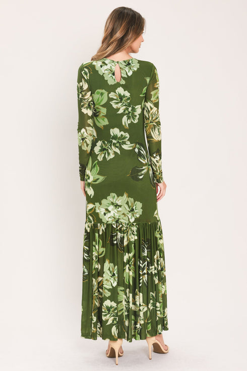 enchanted-grove-moss-green-printed-mesh-ankle-dress-flying-tomato-sophias-style-7