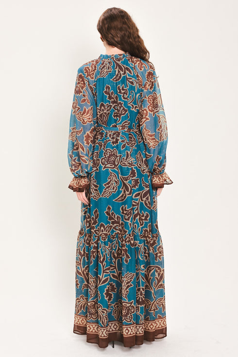 teal-escape-printed-ruffle-neck-belted-maxi-dress-flying-tomato-sophias-style-6