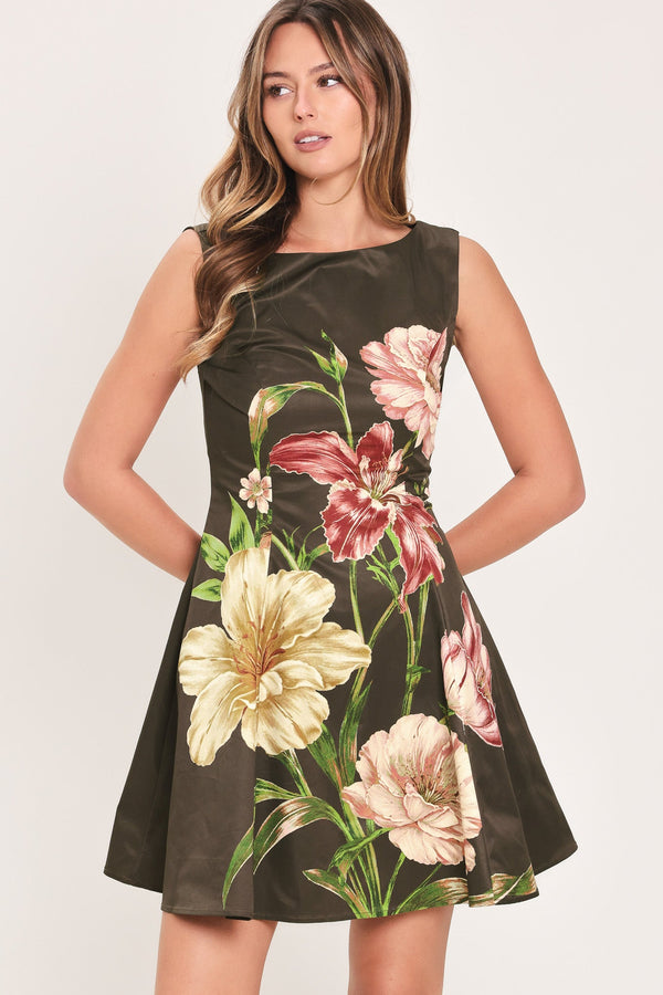 cocoa-flirt-dark-brown-printed-skater-mini-dress-flying-tomato-sophias-styleDRESSES-1