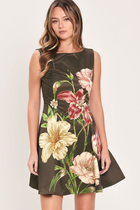 cocoa-flirt-dark-brown-printed-skater-mini-dress-flying-tomato-sophias-style-3