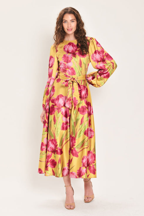 golden-haze-golden-brown-printed-belted-midi-dress-flying-tomato-sophias-style-3