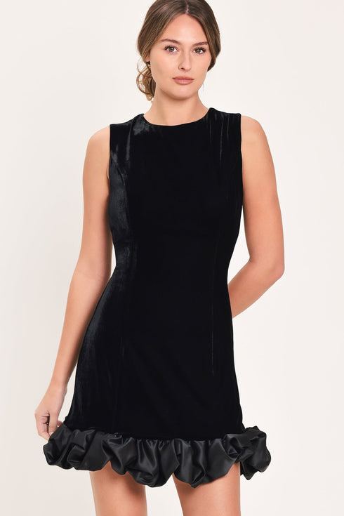 noir-bubble-black-contrast-bubble-hem-mini-dress-flying-tomato-sophias-style-2