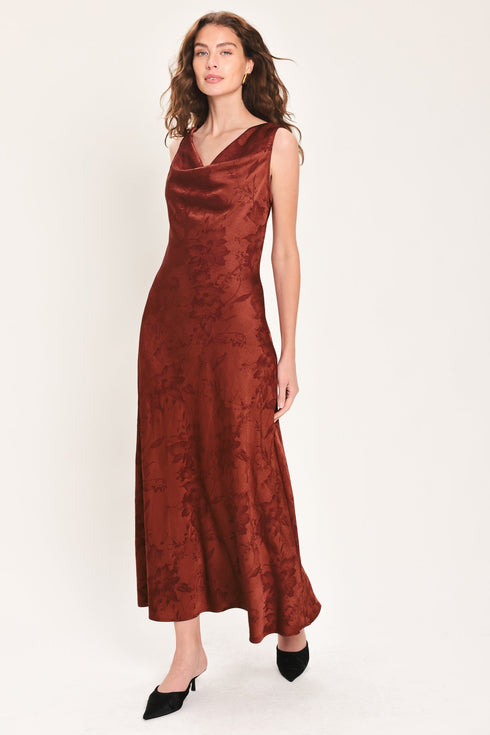 brick-beauty-jacquard-cowl-neck-twist-back-midi-dress-flying-tomato-sophias-style-5