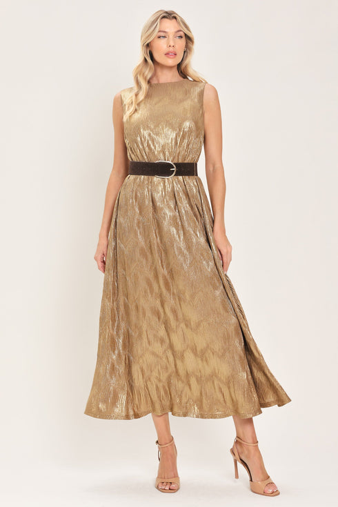 golden-glimmer-gold-foil-belted-midi-dress-flying-tomato-sophias-styleDRESSES-1