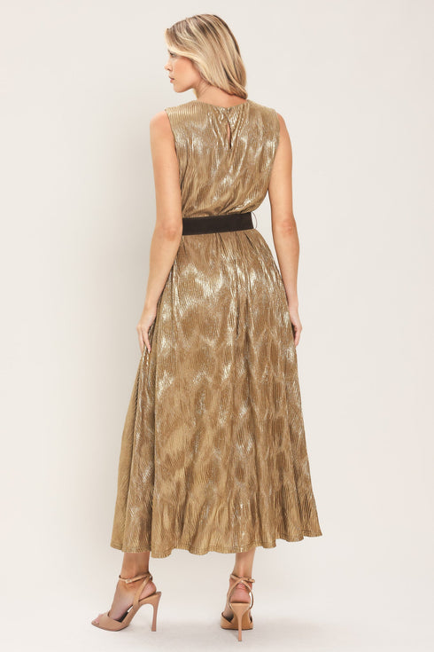 golden-glimmer-gold-foil-belted-midi-dress-flying-tomato-sophias-style-5
