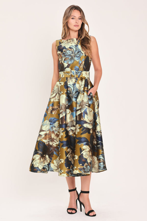 golden-meadow-dijon-printed-belted-midi-dress-flying-tomato-sophias-styleDRESSES-1