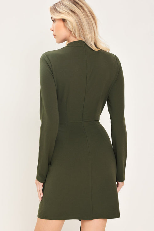 olive-attitude-dark-olive-funnel-neck-ruffle-mini-dress-flying-tomato-sophias-style-6