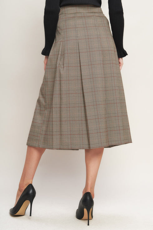 british-trace-woven-midi-skirt Flying Tomato - Sophia's Style-3