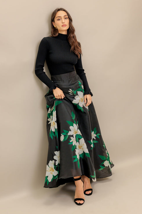 elegant-wildflower-woven-maxi-skirt Flying Tomato-Sophia's StyleSKIRTS-1