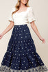 bebe-alert-navy-woven-midi-skirt Flying Tomato-Sophia's Style-7