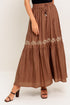 full-speed-ahead-brown-woven-maxi-skirt Flying Tomato-Sophia's StyleSKIRTS-1