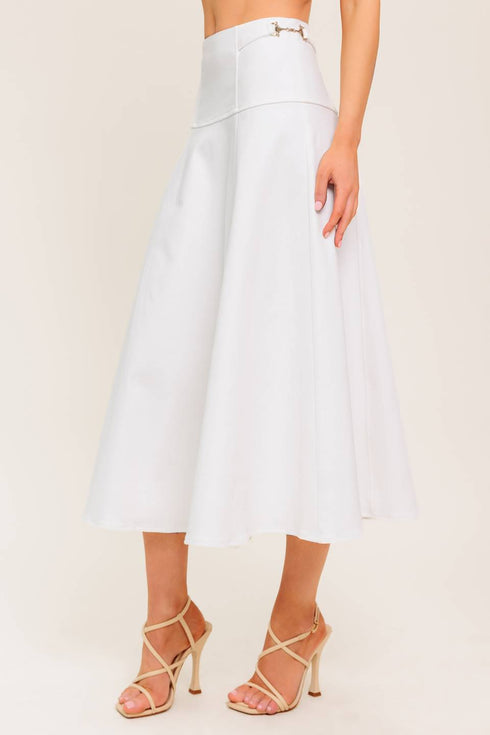 secret-charm-white-denim-woven-midi-skirt Flying Tomato-Sophia's StyleSKIRTS-1