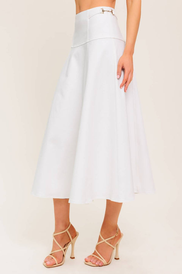 secret-charm-white-denim-woven-midi-skirt Flying Tomato-Sophia's StyleSKIRTS-1