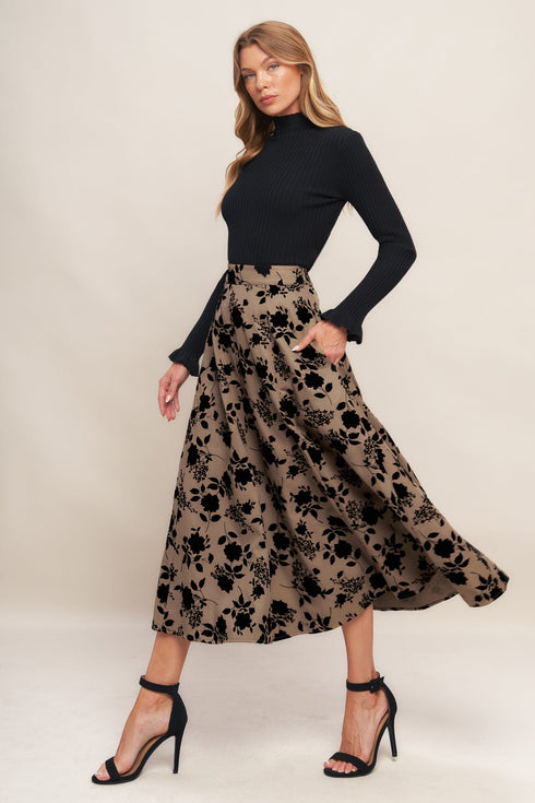 classic-bloom-look-woven-flocking-circle-skirt Sophia's Style-5