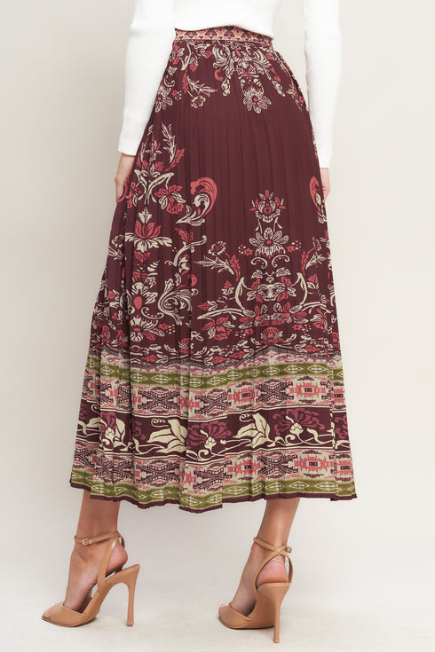 aztec-cherry-woven-midi-skirt Flying Tomato - Sophia's Style-3