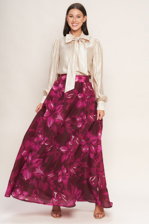 bouquet-no-9-woven-maxi-full-skirt Flying Tomato - Sophia's Style-4
