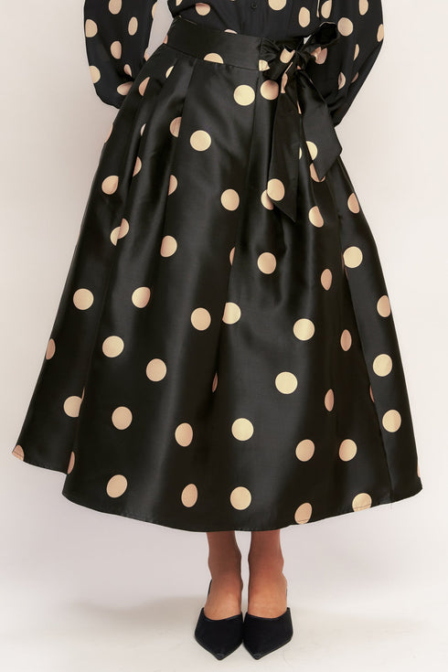 moonlight-dots-woven-full-midi-skirt Flying Tomato - Sophia's StyleSKIRTS-1