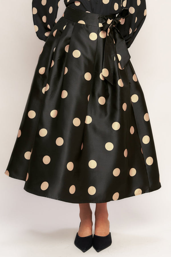moonlight-dots-woven-full-midi-skirt Flying Tomato - Sophia's StyleSKIRTS-1