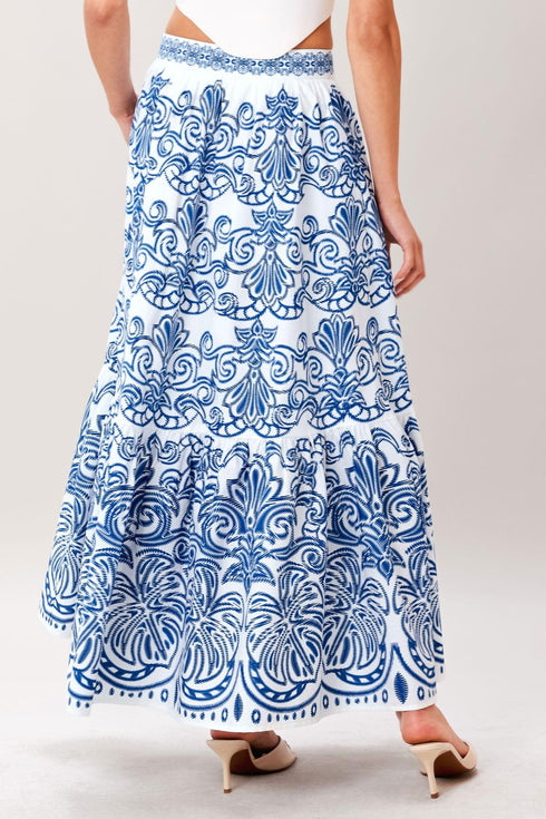 azure-ornate-woven-full-midi-skirt-flying-tomato-sophias-style-2