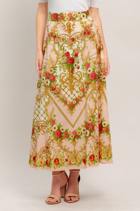 palace-rose-statement-woven-circle-midi-skirt-flying-tomato-Sophia's Style-2