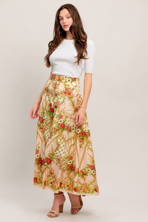 palace-rose-statement-woven-circle-midi-skirt-flying-tomato-Sophia's Style-6