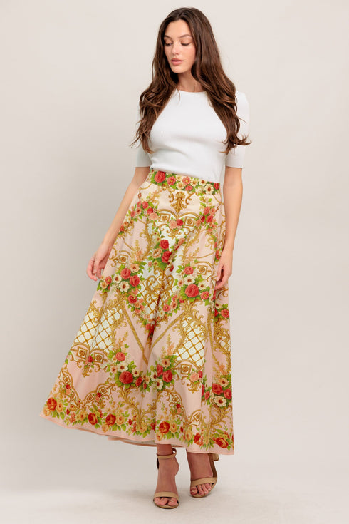 palace-rose-statement-woven-circle-midi-skirt-flying-tomato-Sophia's StyleSKIRTS-1