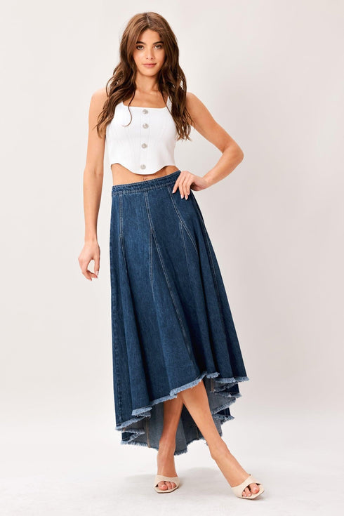 city-swing-denim-hi-lo-midi-circle-skirt-flying-tomato-sophias-style-3