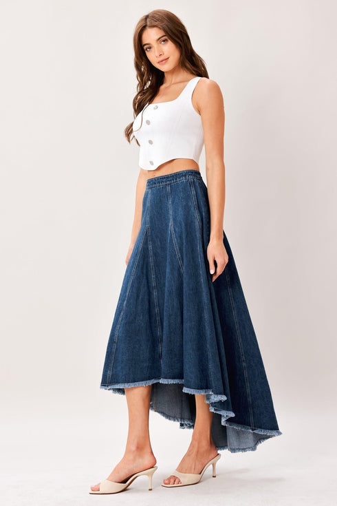 city-swing-denim-hi-lo-midi-circle-skirt-flying-tomato-sophias-style-4