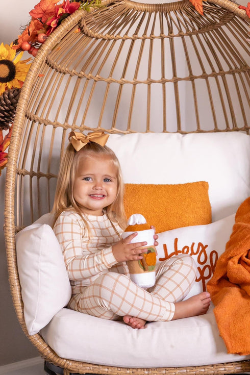 pumpkin-plaid-bamboo-baby-pajamas-2-piece-set Little Joy Co - Sophia's Style-10